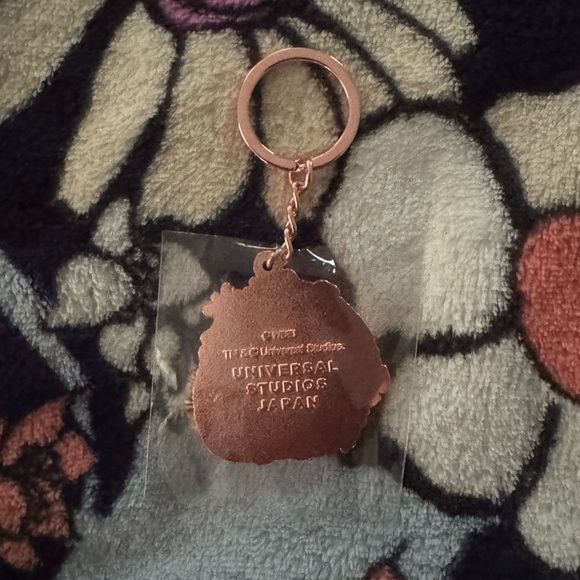 Universal Studios Japan Pygmy Puff Keychain with Pink and White Design - Picture 2 of 2